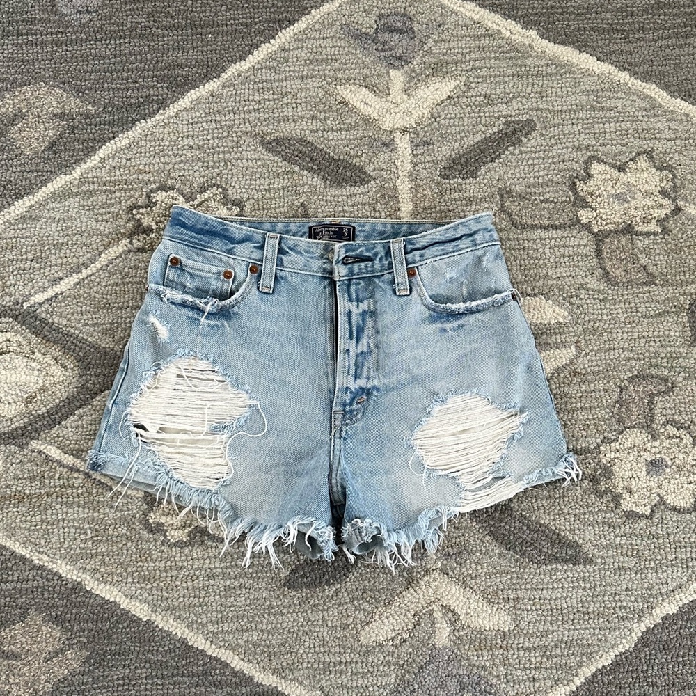 Abercrombie High Rise Denim Short